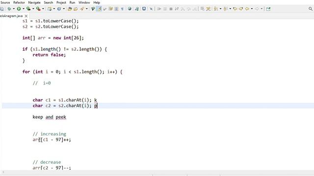 String Anagram Problem in Java | Anagram Problem Solution Using An Array | Time complexity O(n) смотреть онлайн