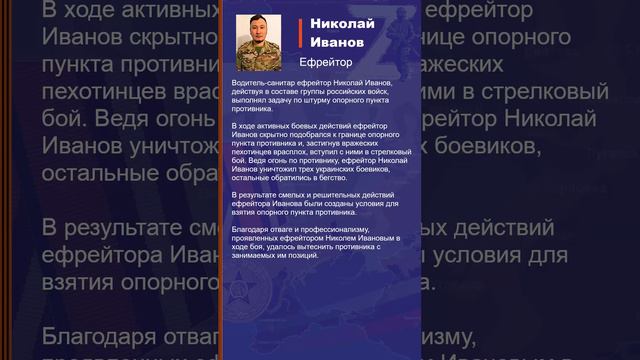 Николай Иванов Наградной лист Z