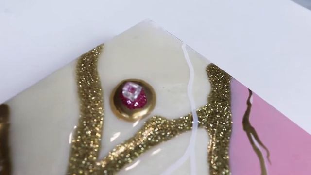 Картина из эпоксидной смолы. Обзор розового GEODE смотреть онлайн