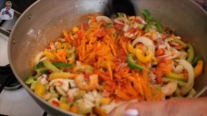 Лечо с морковью и луком.