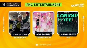 Квиз: выбери одну из к-поп песен (из одной компании)