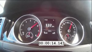 Golf 7 1.4 TSI 140 PS 0-200km/h acceleration