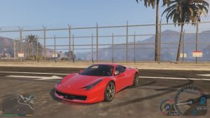 GTA V Ferrari 458 Italia звук двигателя Ferrari