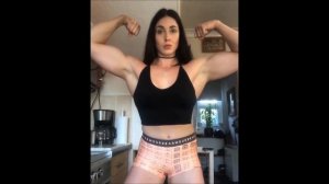Girl Flexing Biceps Compilation Instagram 10