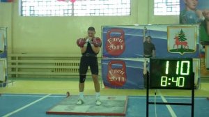 The Russian cup on kettlebell lifting 2011 Ilya Tashlanov jerk 129 reps.MP4
