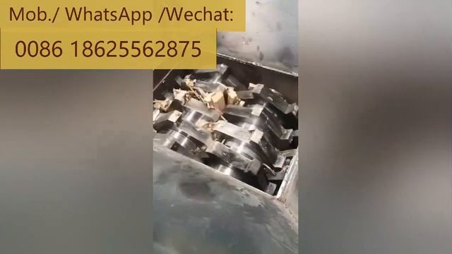 измельчитель соломы биомассы / измельчитель с двумя валами / измельчение соломы на куски