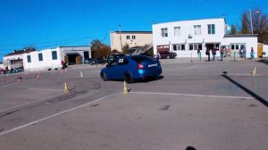 Шкода Октавия РС // Skoda Octavia RS автослалом 2021