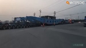 Как перевозять мостовые пролеты. Негабарит.