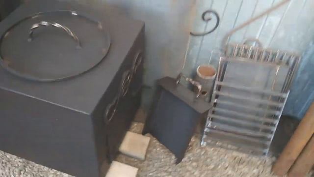 3в1. Мангал, казан, коптильня под крышей. смотреть онлайн