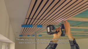 How to make a slat ceiling with WoodUpp Akupanels