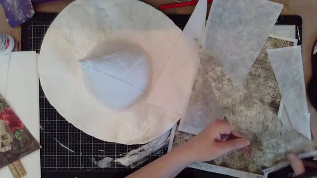 Paper and Clay Witch Hat for Halloween