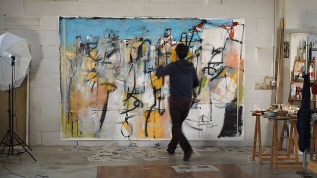 Painting Time Lapse - Francesco D'Adamo (Abstract Expressionism, Lyrical Abstraction) смотреть онлайн