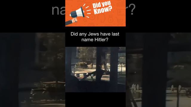 Did any Jews have the surname Hitler?