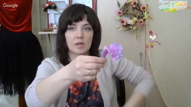 Презентация мастер-класса "Ирисы. пасхальная композиция", свитдизайн. Мастер Наталья Дроздова. смотреть онлайн