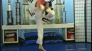 Двойные удары ногой  Техника тхэквондо