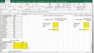 Наивный байесовский алгоритм в Excel
