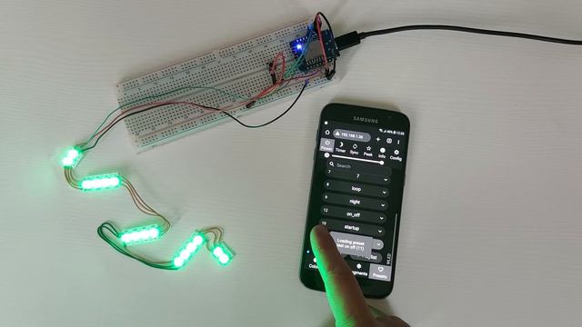 Метровая лампа на адресных светодиодах | Инструкция по базовому функционалу WLED смотреть онлайн