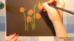 Как научиться рисовать фрукты (Уроки рисования - ЗЕМЛЯНИКА)