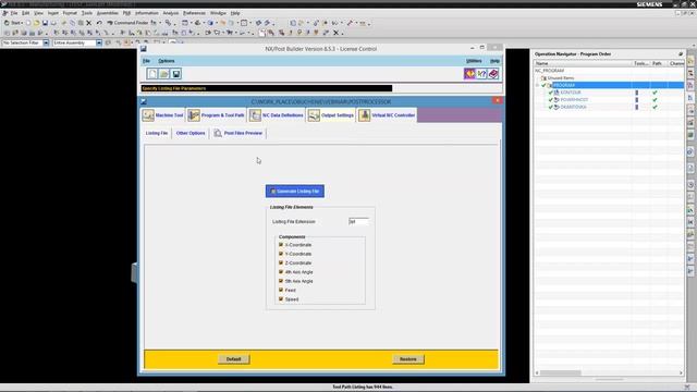 NX постпроцессирование