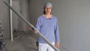 Как шпаклевать механизированно на сдир.ШПАТЕЛЬ STORCH (ШТОРХ). Жесткое лезвие, 1.5 метра.
