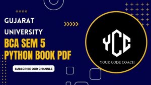 Gujarat university bca sem 5 python book || your code coach