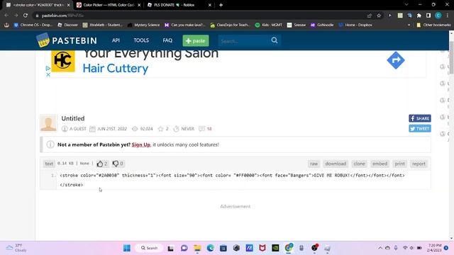 How To Get Cool/Fun Fonts In PLS DONATE ROBLOX-Coopers Views смотреть онлайн