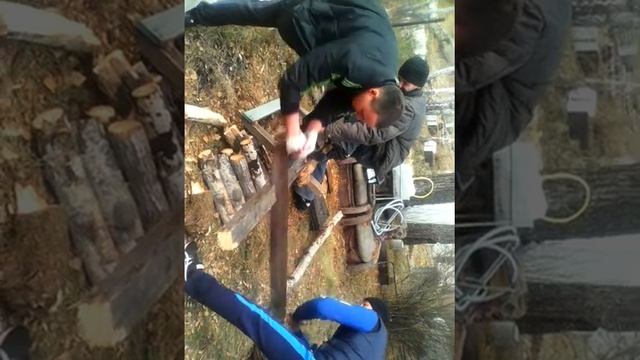 пилили дрова на даче ! смотреть онлайн