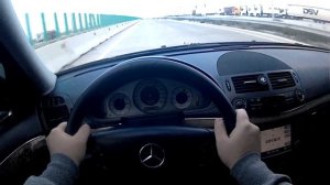 Mercedes e200 w211 kompressor acceleration SPEED DRIVE TEST ! POV // мерседес ускорение