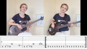 Come Together by The Beatles / for two Bass Guitars with tabs