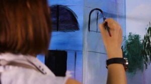 ? Уроки живописи. Живопись акрилом. Рисуем пейзаж акрилом