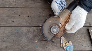 Способ открутить зажатый диск на болгарке.