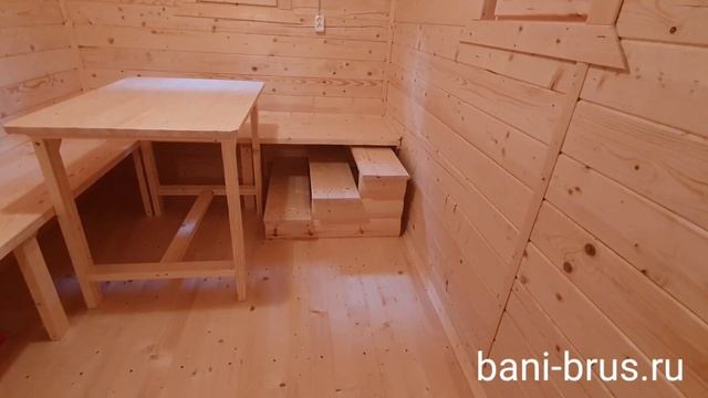 Готовая перевозная баня 8×2.3 метра. Индивидуальный проект (bani-brus.ru)