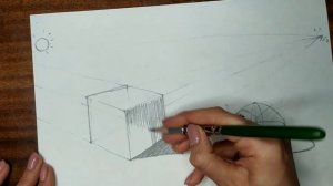 3 класс. Задание по рисунку 8. "Выполнение куба и шара в тоне"