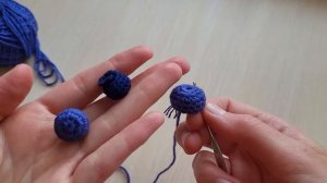 мк: в'язана ЧОРНИЦЯ (афина) або ЛОХИНА гачком, в'язані ягоди