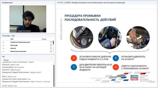 Комплексная очистка бензиновых топливных систем  Вебинар LIQUI MOLY