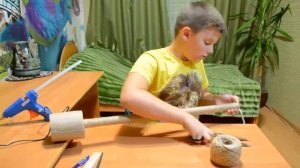 DIY Красивый светильник в виде факела. Светодиодная лампа с эффектом искусственного пламени.