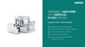 Assembly Machine of a Medical Flush Device