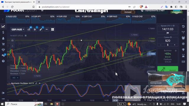 Бинарные опционы обучение! Стратегия на Покет Опшн