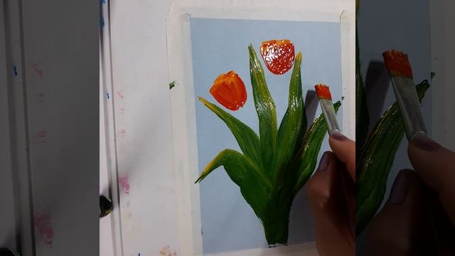 Рисуем Тюльпаны смотреть онлайн