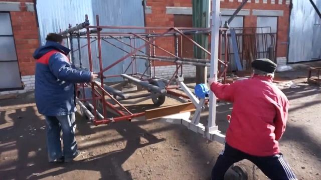 Специальный прицеп для перевозки яхт класса Оптимист и катера