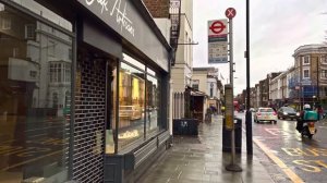 London RAIN Walk | Notting Hill Walking Tour | London 4K Walk