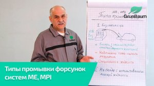 Какие типы промывки есть у форсунок систем ME и MPI?