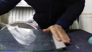 Как резать  гнутое стекло для витрин