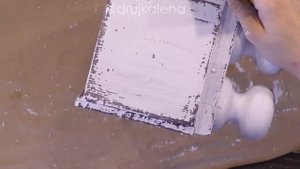 Ящик для цветов. DIY. Перенос/Вживление рисунка. Потертости. Состаривание.