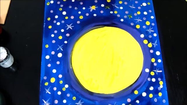 Мастер-класс "Рисуем звёздный космос"