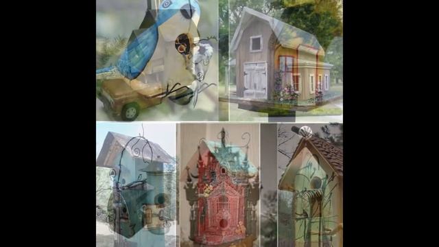 Жилье для птиц. Украшаем участок. Идеи скворечников. смотреть онлайн