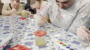 Мастер-класс пасхальных фигур из гипса.MP4