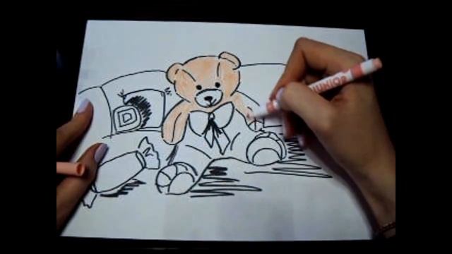 НАРИСУЙ САМ! #Мишка #рисование #учимсярисовать смотреть онлайн
