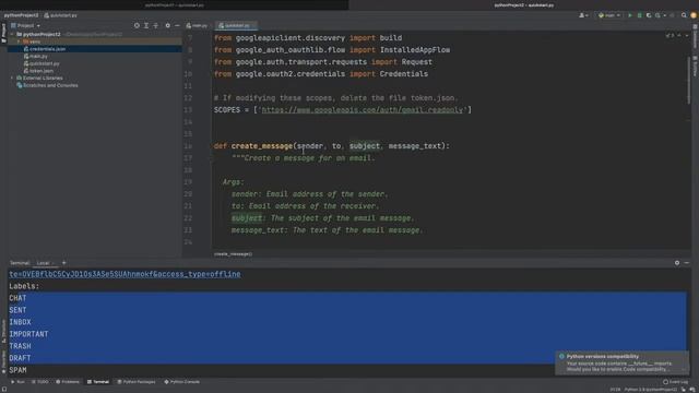 Python Gmail 2021