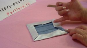 Рукоделие, цветок из ткани "Василек"